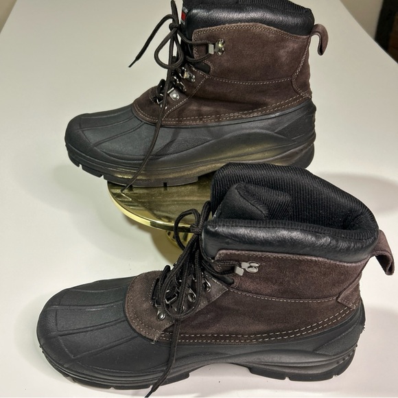 Totes Thermalite Work Boots Men’s 13 Leather Upper Lace Up Insulated Waterproof - Picture 2 of 10